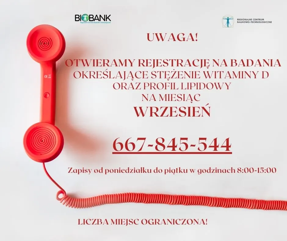 Zapisy na miesiąc wrzesień na bezpłatne badania profilaktyczne